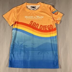 Rock n Roll Running Series San Diego Marathon Shirt Womens Small Orange 2025